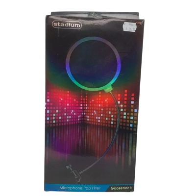 Stadium Microphone Pop Filter with Flexible Gooseneck & Clamp RRP $35. (Small Electrical) (11378570)