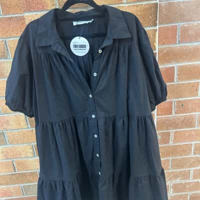 Atmos&Here Womens Mini Dress Black  