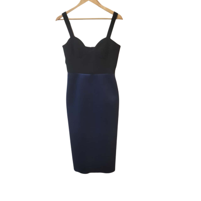  Yeojin Bae Womens  Size 1 Cocktail Dress Black  / Navy Blue 