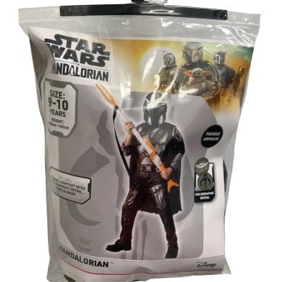 Disney Star Wars Mandalorian Dress-up Costume - Size 9/10 Years