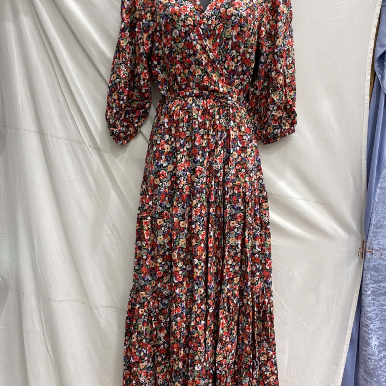 Love The Label Womens Size L 3/4 Sleeve Maxi Floral Dress(s)