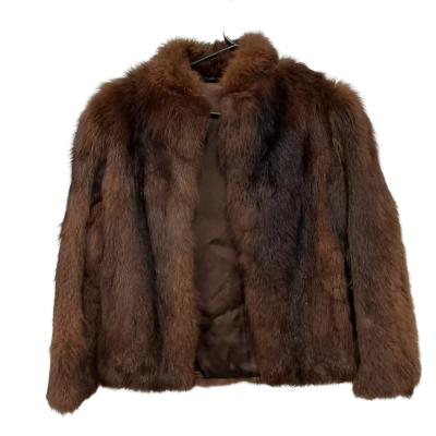 Stephen Dattner Vintage Women's Size 10 Fur Coat Brown 