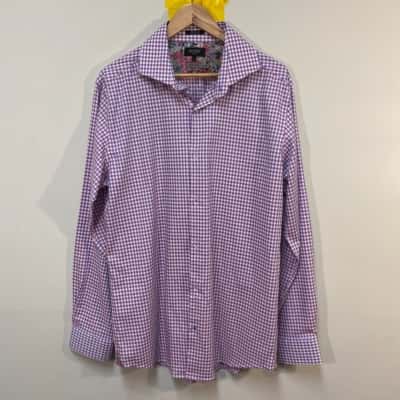 BNWT Oxford Size XL Pink/ Blue Checked Shirt