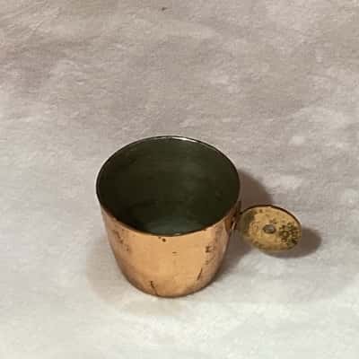 Unique Vintage 1/2 Gill Copper Rum Measure
