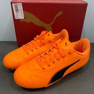 Puma Kids Vitoria II FG/AG Football Boots Size 1 Orange 