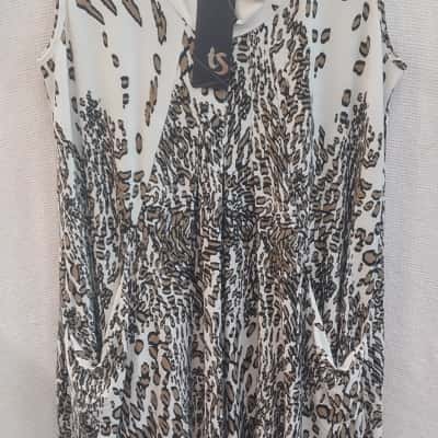 Taking Shape Womens  Size 14 Casual Dress Animal print 