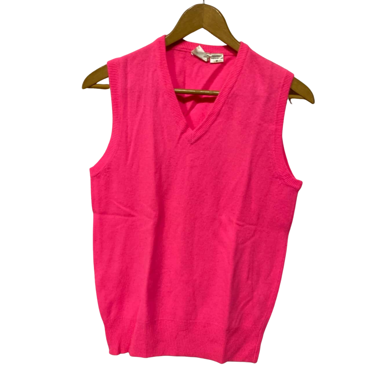 Vintage Women’s Myers Miss Shop Size M Bright Pink Sweater Vest(s)