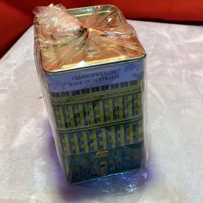 Vintage Commonwealth Bank of Australian Tin Money Box