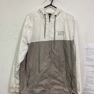 Carré Mens  Size XL Hood Jacket Grey / White 