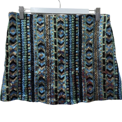  Embellished Womens Sequin Mini Skirt  Size 12 