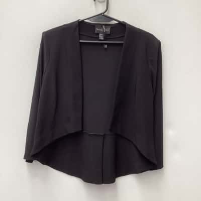 Frank Lyman Womens  Size 12 Cropped/ Open Jacket Black  