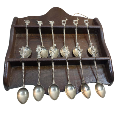 12 Vintage Silver Teaspoons 12 cm Long 