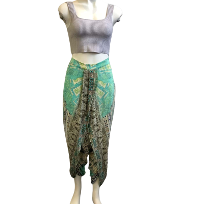 Camilla Womens AUS Size 14 Tulip Sequins Silk Pants Multicoloured