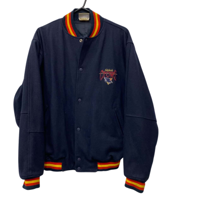 AFL Mens Vintage Adelaide Crows Bomber Jacket - Blue - Size S  