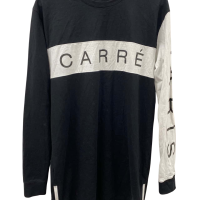 Carré Womens  Size L Long Sleeve Top Black  