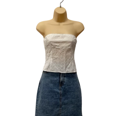 Princess Polly Womens top Size 6 Off White 