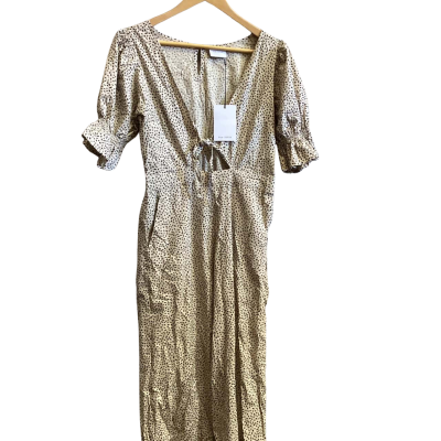 Rue Stiic Womens  Size M Jumpsuit Black  / Cream / Polka Dot 