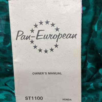 Honda Pan-European ST1100 Owners Manual