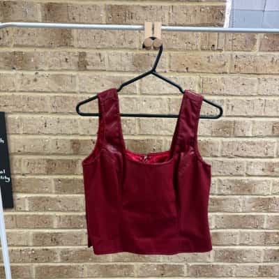 Princess Polly Womens red top Size 14 