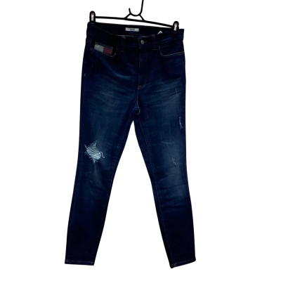 Tommy Jeans Womens Size 12 Dark Indigo High Rise Skinny Jeans