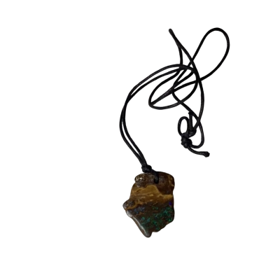  Australian Boulder Opal Necklace Blue / Brown 