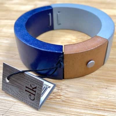 ELK Wooden Tricolour Bangle 