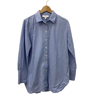 Witchery Womens  Size 10 Long Sleeve Shirt Blue 