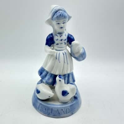 Vintage Holland “Girl With Hens” Figure
