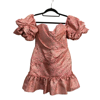 Eliya The Label Womens  Size S Strapless Puff Sleeve Cocktail Dress  