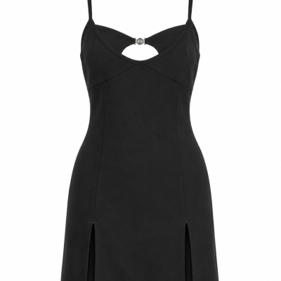 Meshki Womens  Size L Mini Dress Black  