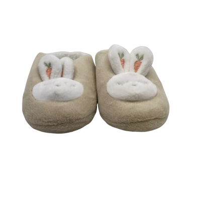 Peter Alexander Kids  Size 4 / 5 Beige Rabbit Slippers Used VGC