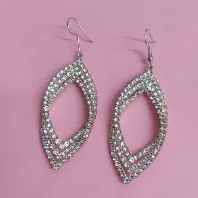Silver and Crystal Earrings 