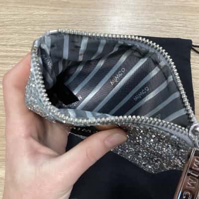 Mimco Silver Wallet Pouch 