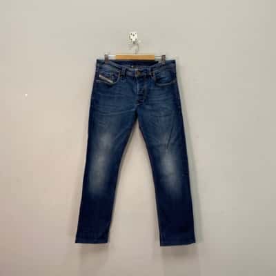 Diesel Mens  Size 32 Stretch Straight Jeans Blue 