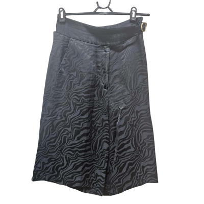 Sandro - Womens - Size 38 - Culottes - Black  / Pattern 