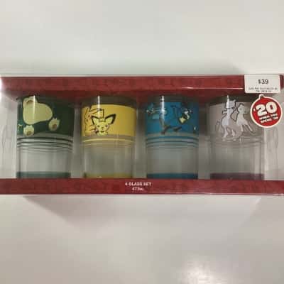 Pokémon glass set