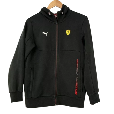Puma Scuderia Ferrari Unisex Jacket Size S | Hood Jacket Black | Great Condition 