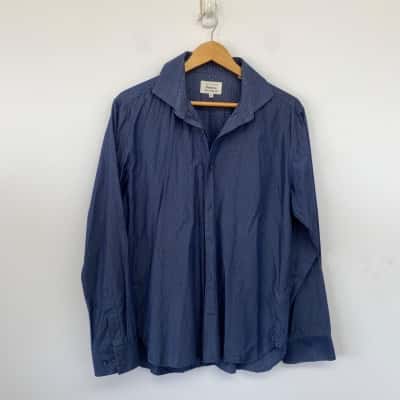 Ted Baker Endurance Blue Slim Fit Long Sleeve Shirt  Size 16 