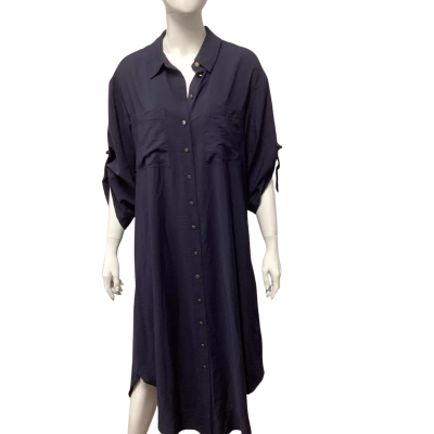 Sussan Womens  Size 8 Free Size Dress Navy Blue 