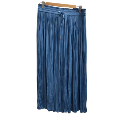 NWT Witchery Riviera Blue Crushed Pleat Skirt Size 10