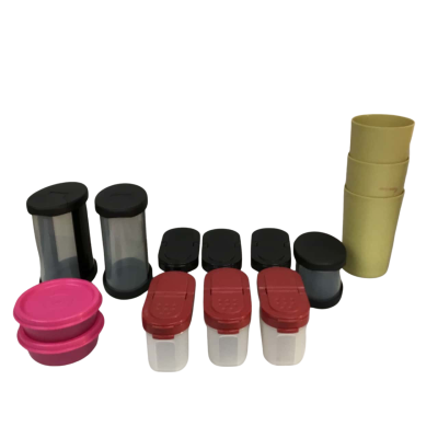 Tupperware Containers and Drink Cups as pictured