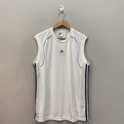 Adidas Mens  Size XL Singlet  Blue / White 