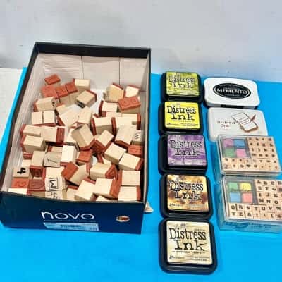 A huge collections of Stamps & Ink Pads- Crafters Delight