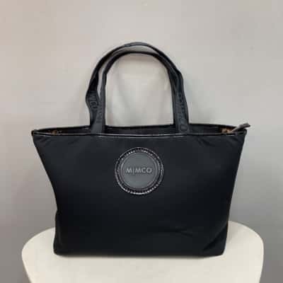 Mimco Womens Large Handbag / Tote Bag Black  -Neoprene  - read description 