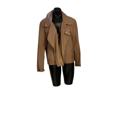 ISOBELLE  Womens  Size 18 Leather Jacket Brown 