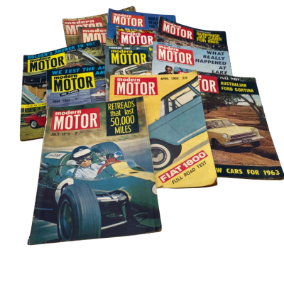 12x 1960’s ‘Modern Motor’ Magazines