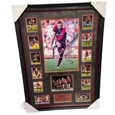 Jobe Watson Essendon signed picture frame 