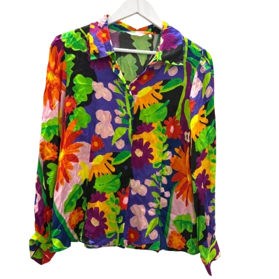 Gorman Womens  Size 12 Long Sleeve Shirt Floral 