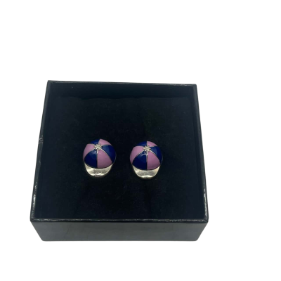 Mens Purple Cap Cufflinks 