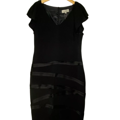 Veronika Maine Womens  Size 12-18m Cocktail Dress Black  